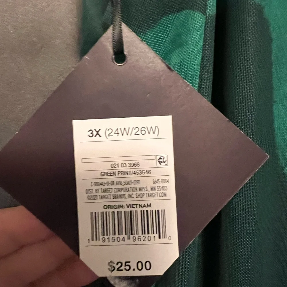 Plus Size Green Midi Dress - Picture 3 of 6